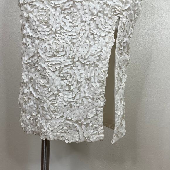 Just Me white sleeveless midi dress M - Picture 4 of 7